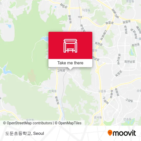 도둔초등학교 map