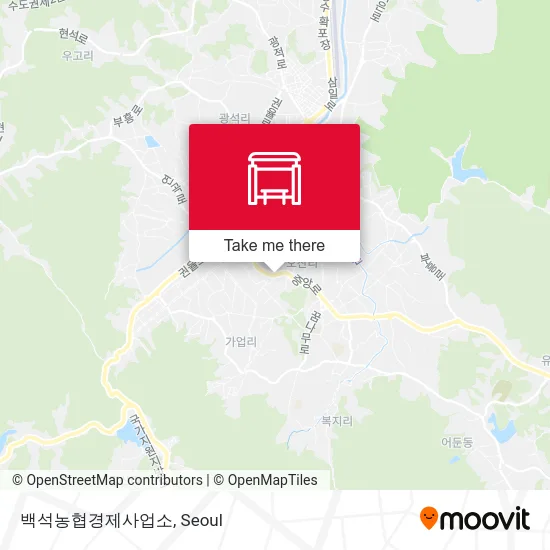 백석농협경제사업소 map
