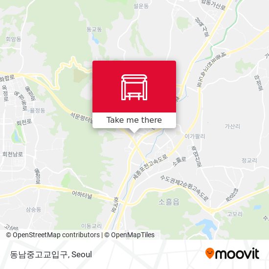 동남중고교입구 map