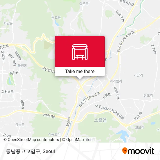 동남중고교입구 map