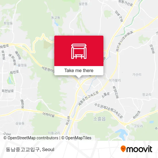 동남중고교입구 map