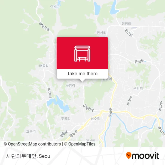 사단의무대앞 map