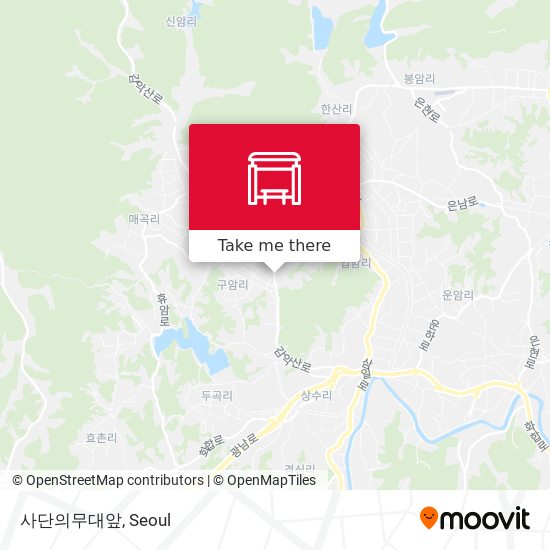 사단의무대앞 map