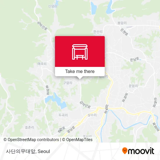사단의무대앞 map