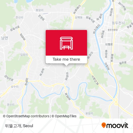 뒤뜰고개 map