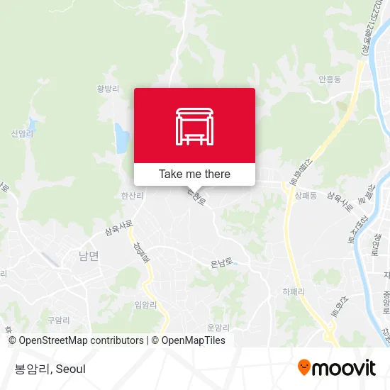 봉암리 map