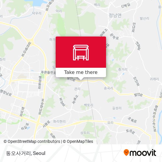 동오사거리 map