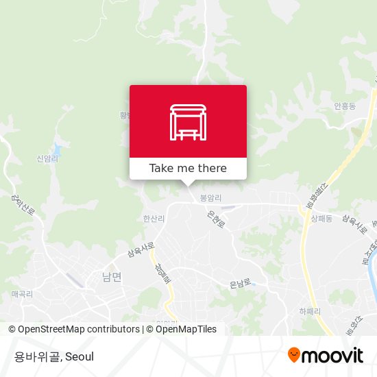 용바위골 map