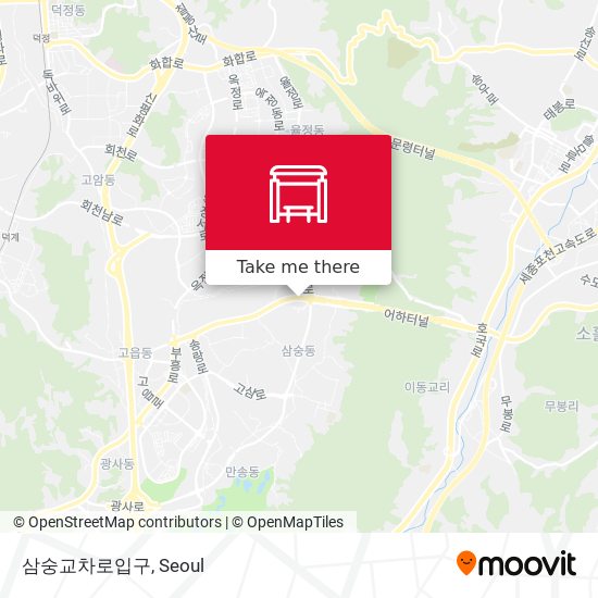 삼숭교차로입구 map