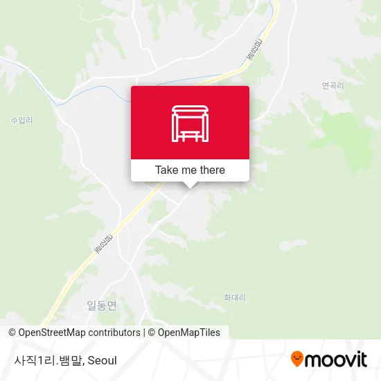 사직1리.뱀말 map