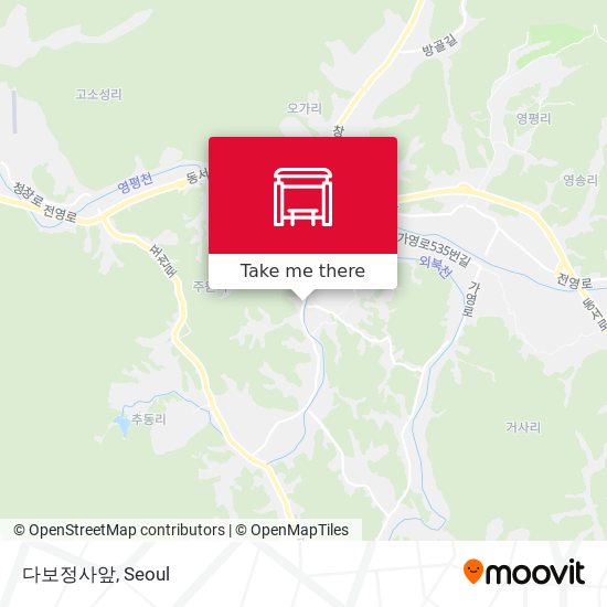 다보정사앞 map