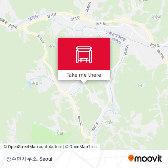 창수면사무소 map