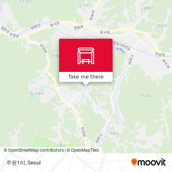 주원1리 map