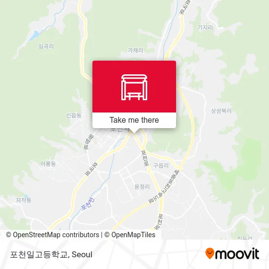 포천일고등학교 map