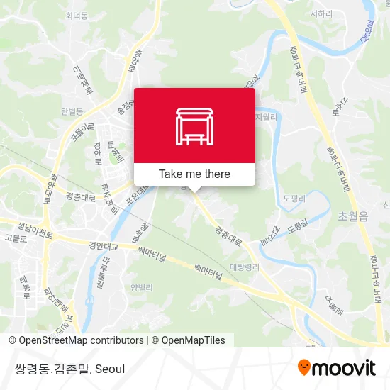 쌍령동.김촌말 map