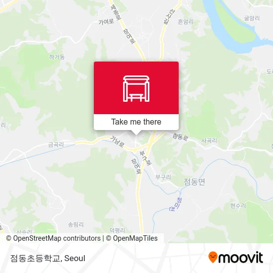 점동초등학교 map