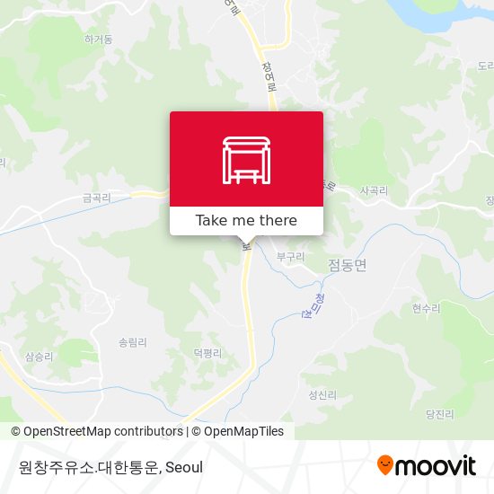 원창주유소.대한통운 map