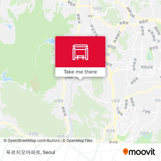 푸르지오아파트 map