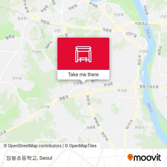 점봉초등학교 map