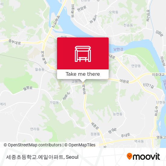 세종초등학교.예일아파트 map