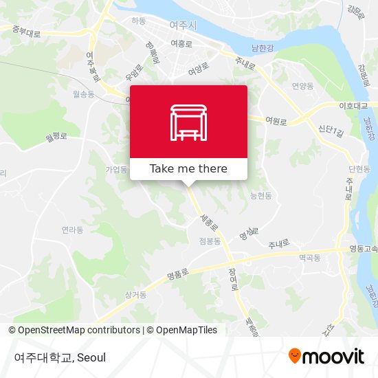 여주대학교 map