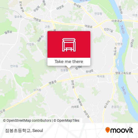점봉초등학교 map