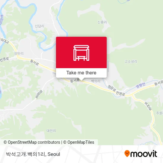 박석고개.백의1리 map
