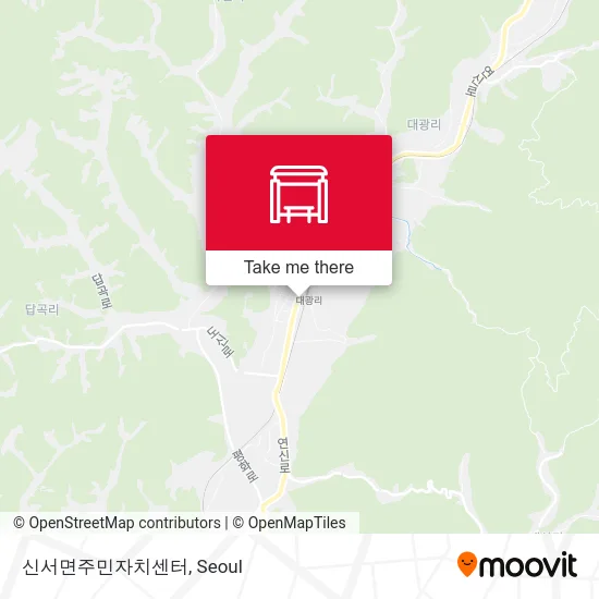 신서면주민자치센터 map