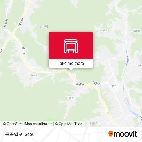 물골입구 map