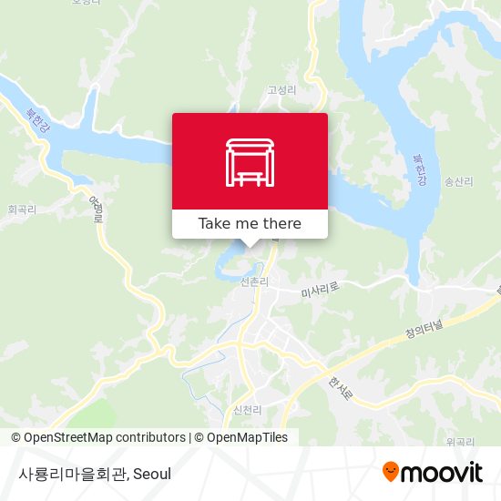 사룡리마을회관 map