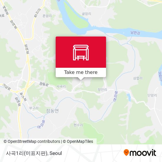 사곡1리(미표지판) map
