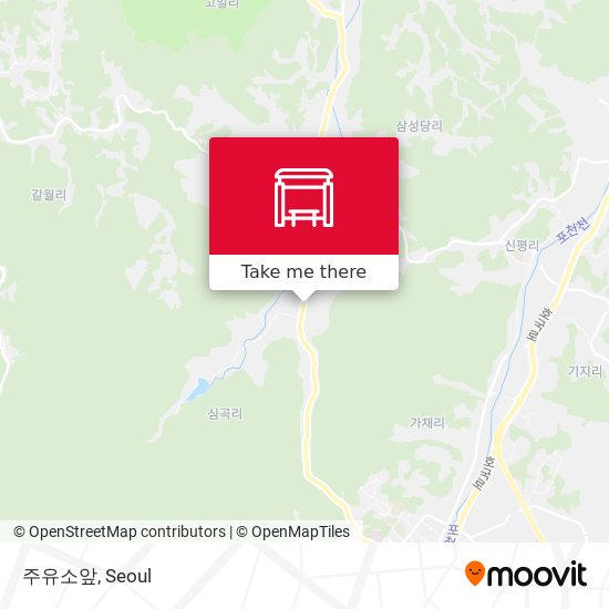 주유소앞 map