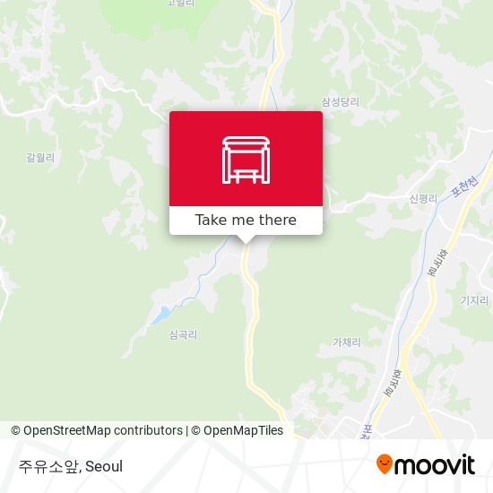 주유소앞 map