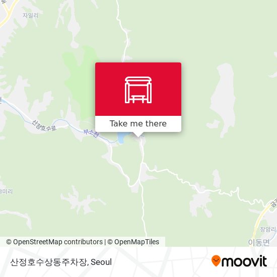 산정호수상동주차장 map