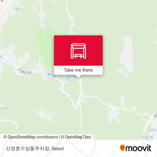 산정호수상동주차장 map