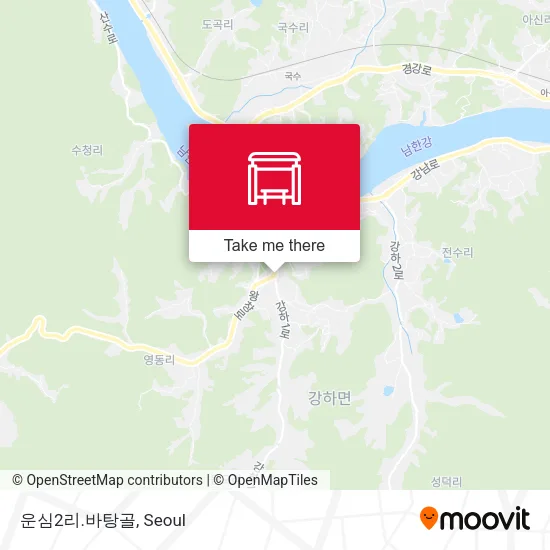 운심2리.바탕골 map