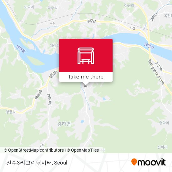 전수3리그린낚시터 map