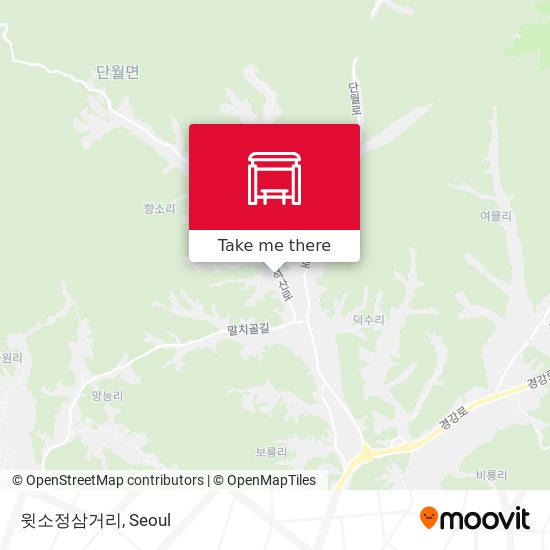 윗소정삼거리 map
