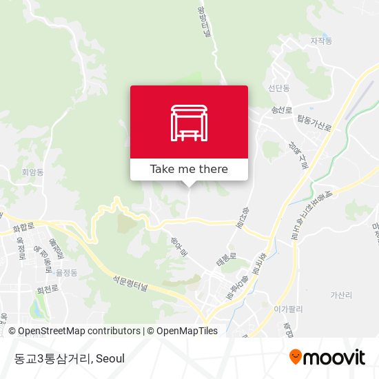 동교3통삼거리 map