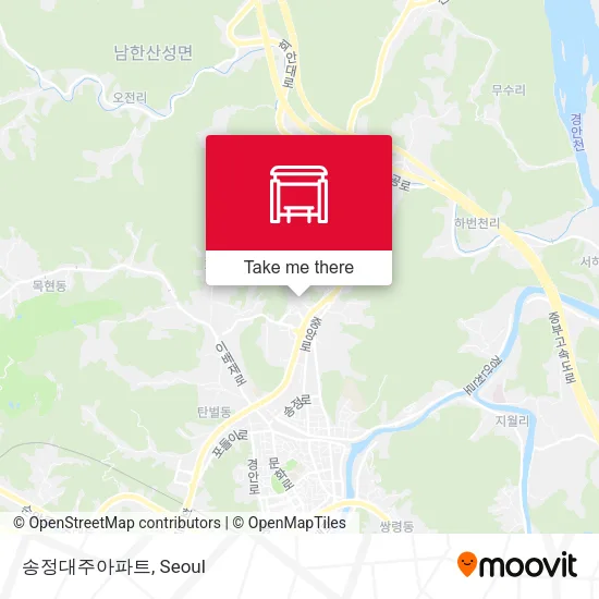 송정대주아파트 map