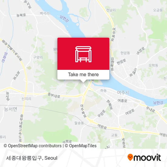 세종대왕릉입구 map