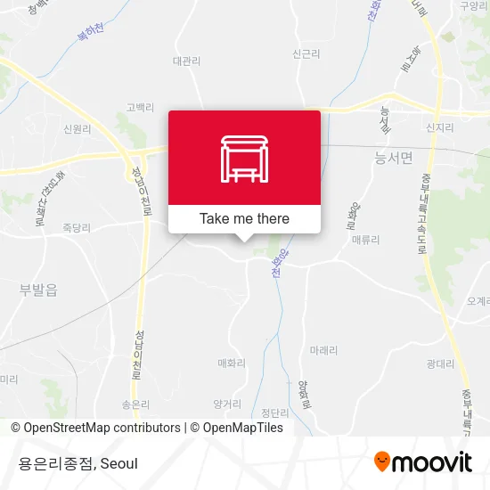 용은리종점 map