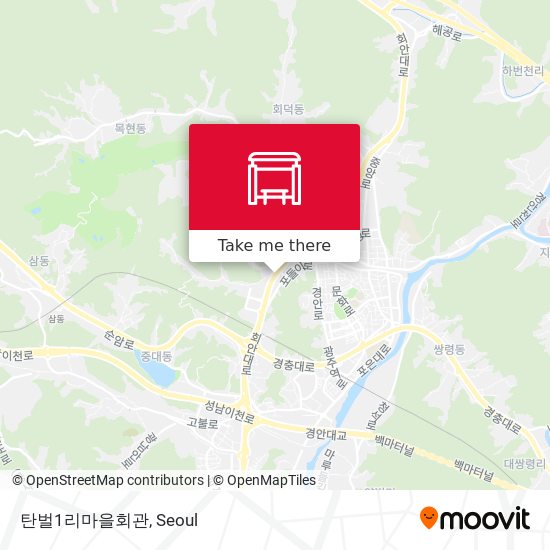 탄벌1리마을회관 map
