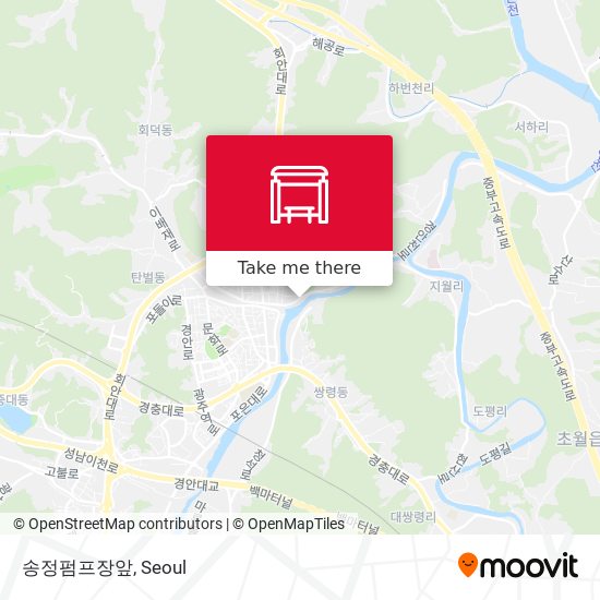 송정펌프장앞 map
