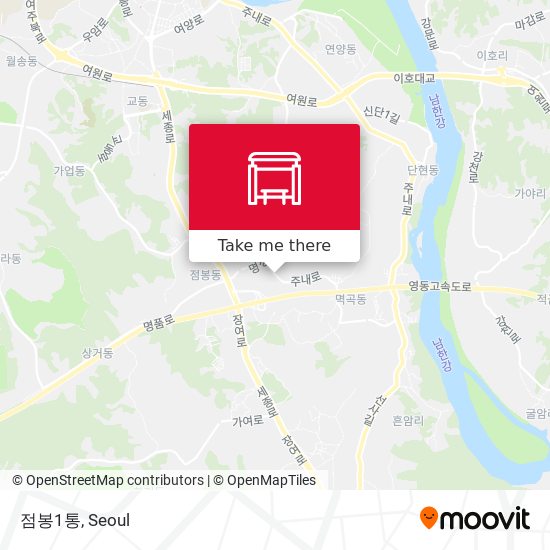 점봉1통 map