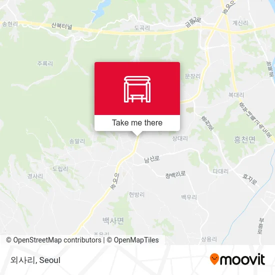 외사리 map