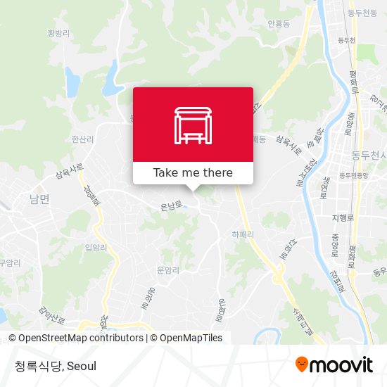 청록식당 map