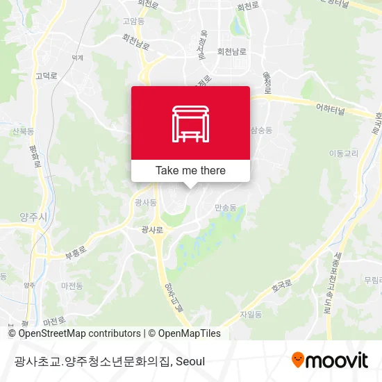 광사초교.양주청소년문화의집 map