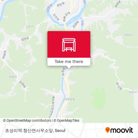 초성리역.청산면사무소앞 map