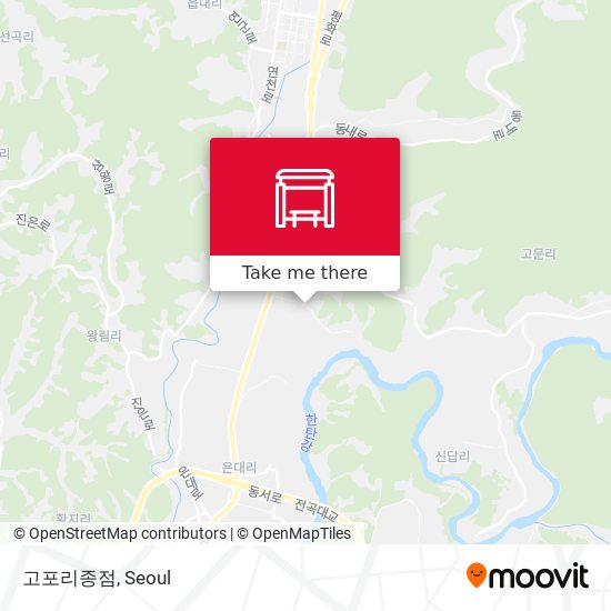 고포리종점 map
